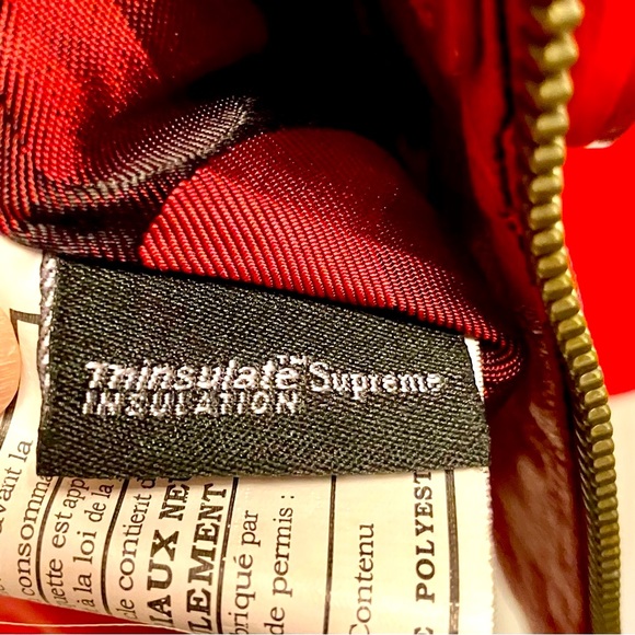 Danier Genuine Lambskin Soft Leather Jacket in vibrant red Size Large - Picture 10 of 16